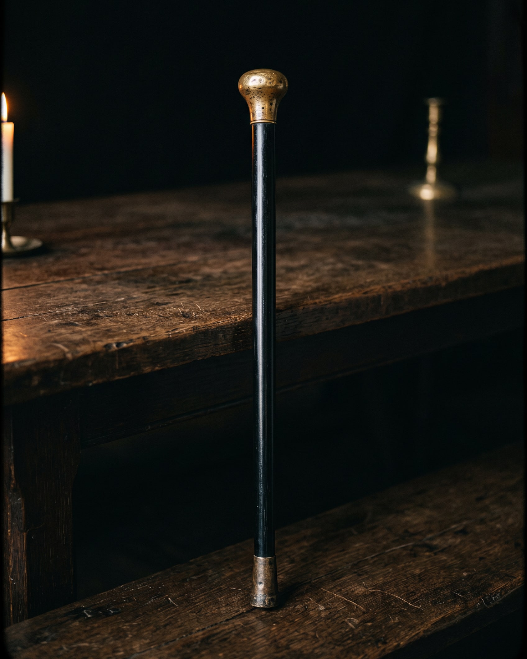 The Walking Cane, Ebony & Brass