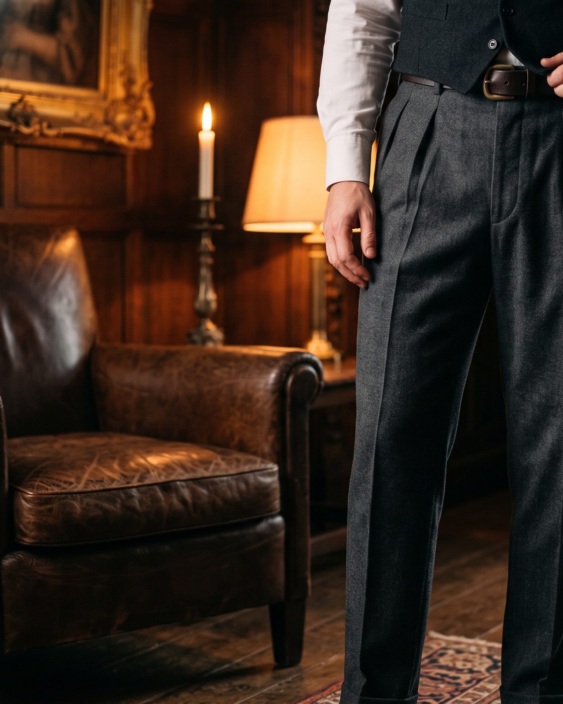 The Flannel Trouser, Charcoal