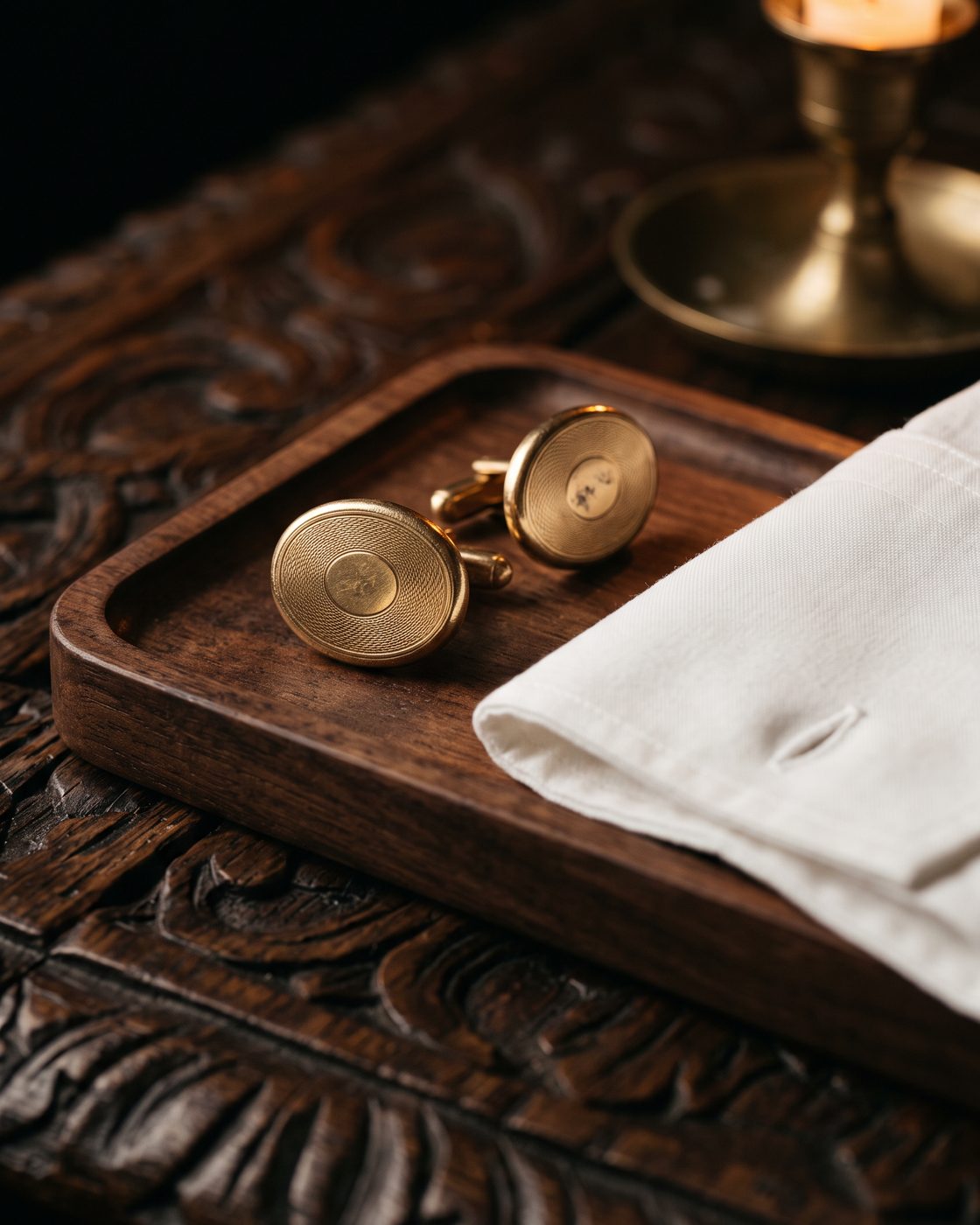 The Cufflinks, Antique Gold