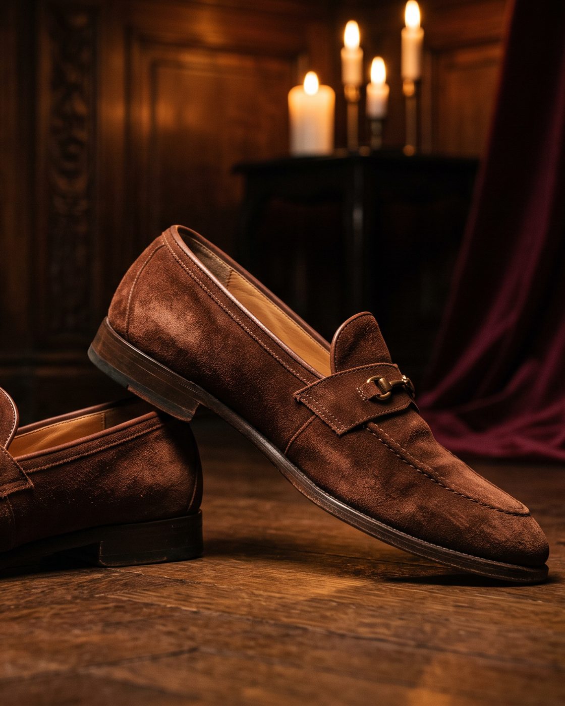 The Suede Loafer, Chestnut